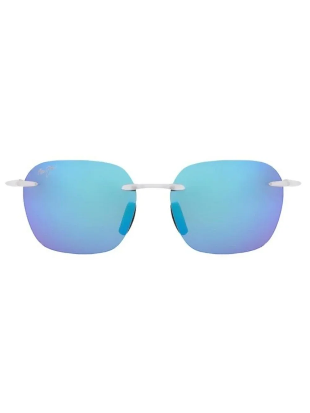 New Maui Jim Unisex Square/Rectangle White White Blue Fashion Designer Sunglasse